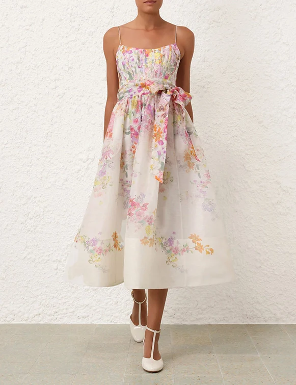 Midi Vestido Natura Corset