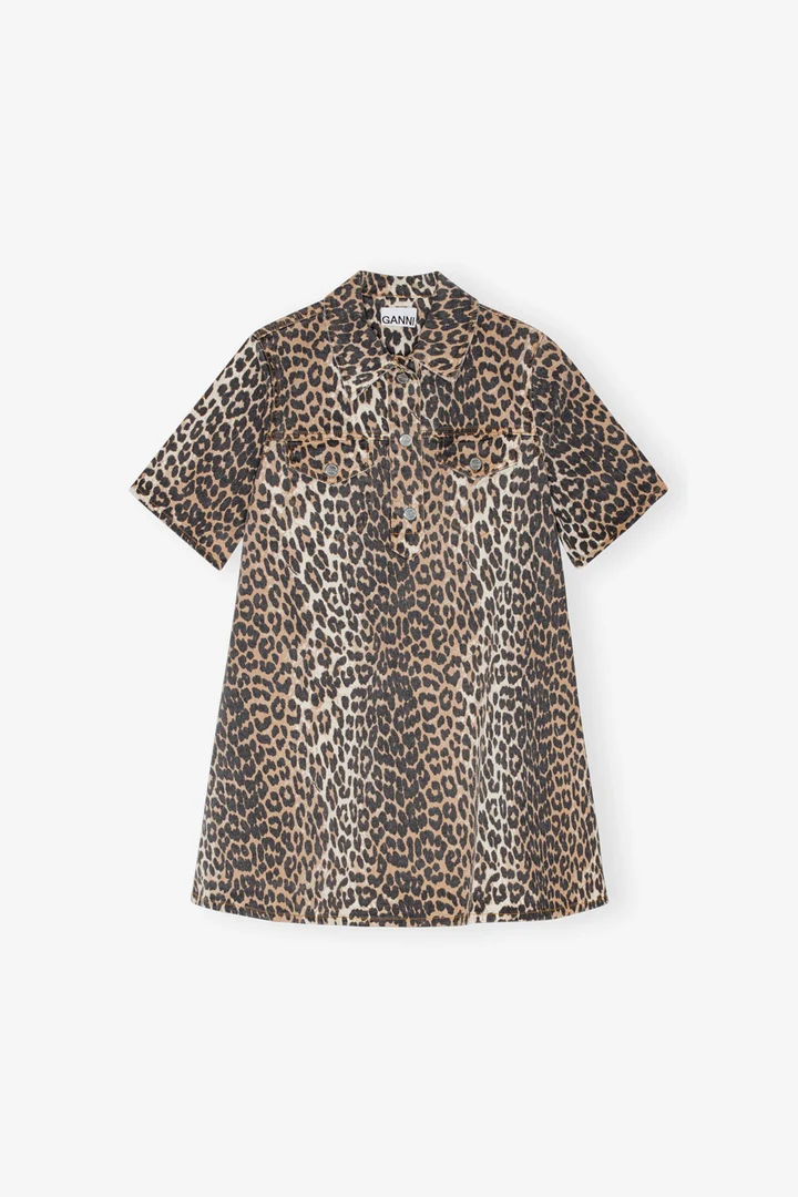 Mini Vestido Print Denim - Image 2