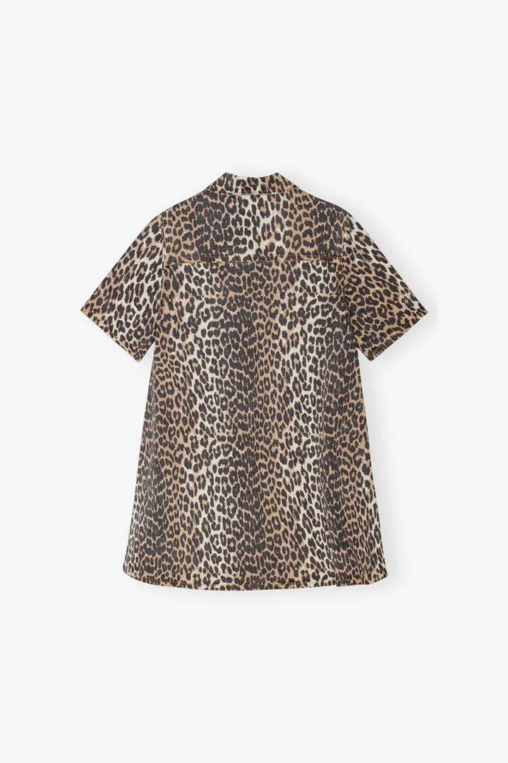 Mini Vestido Print Denim - Image 3
