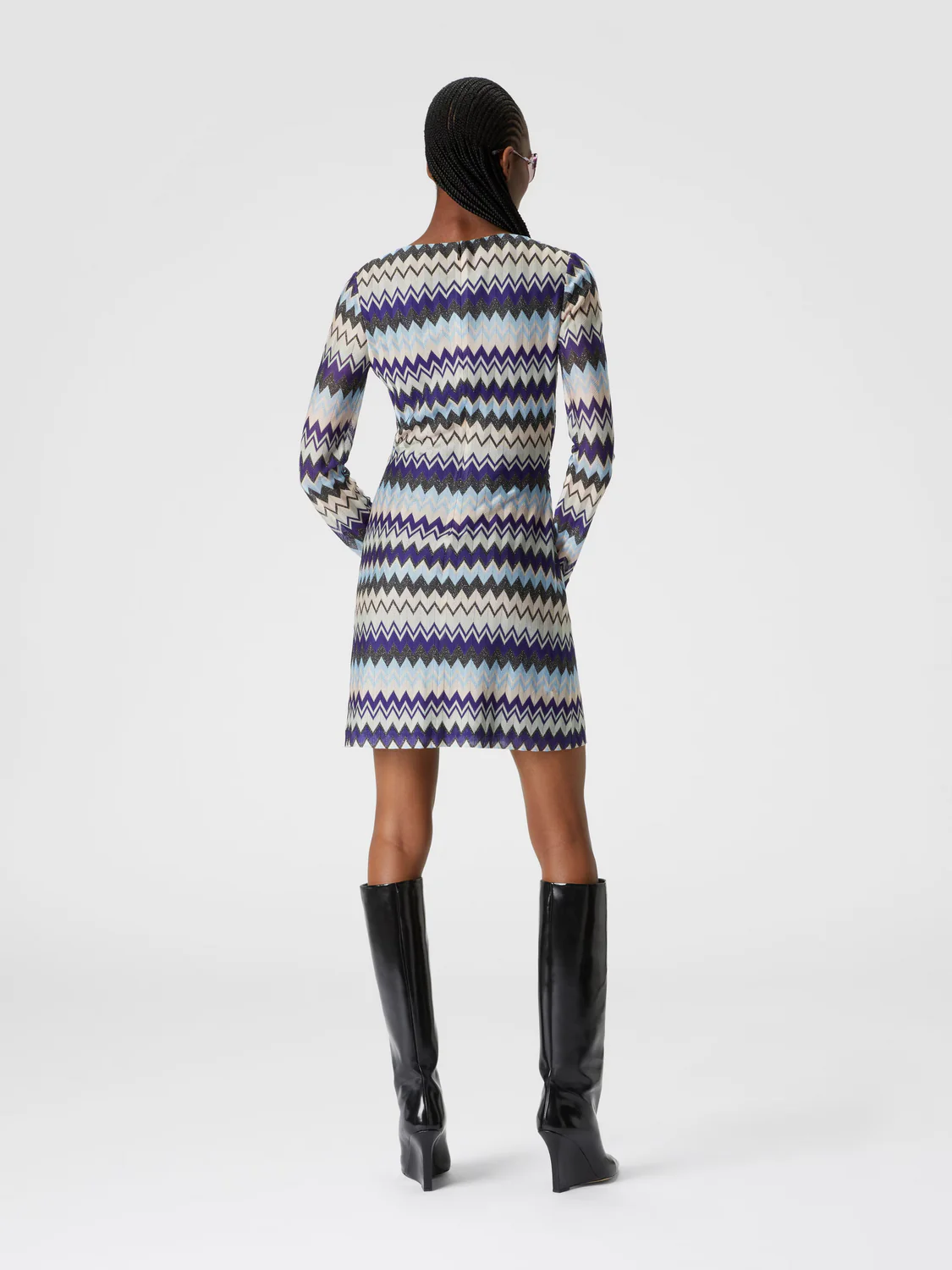 Mini Vestido Purple Pink Blue Dark Base - Image 5