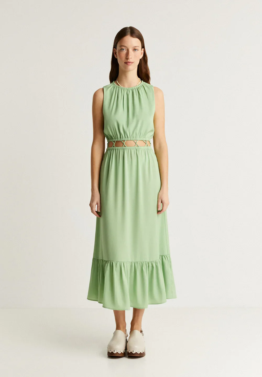 Vestido Saten Cross Waist - Image 2