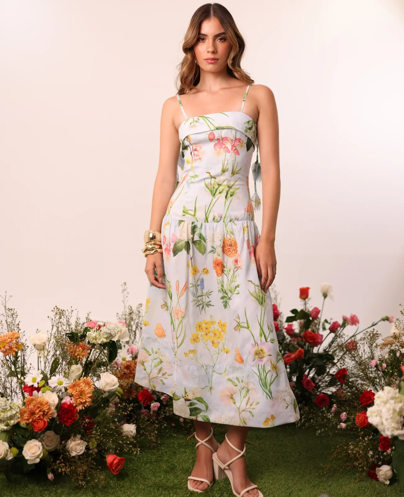 Maxi Vestido Silky Floral