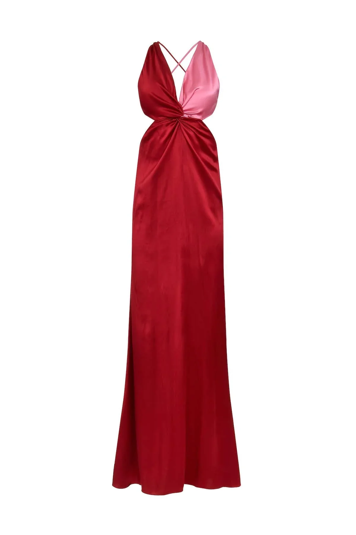 Vestido Straple Bicolor