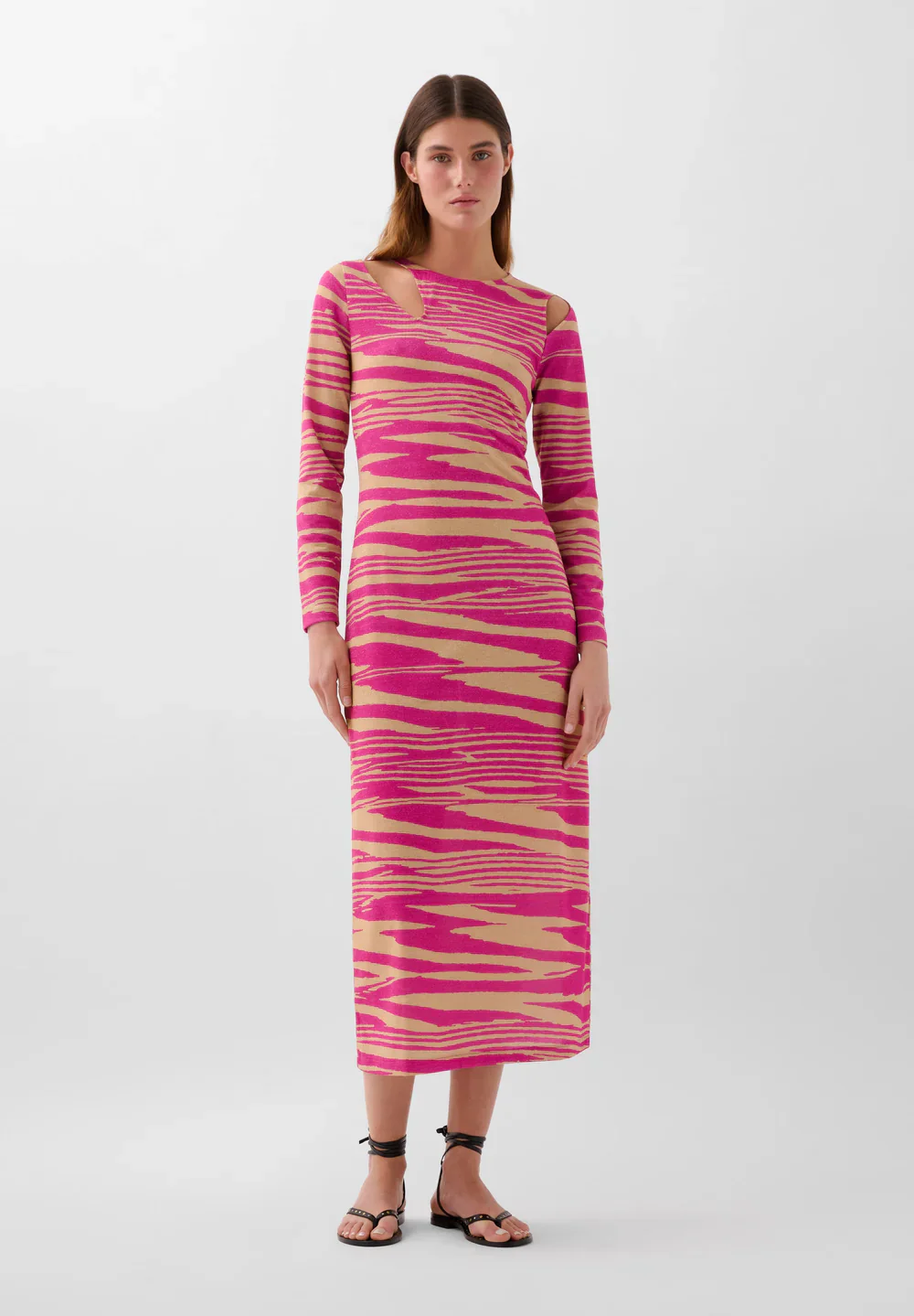 Vestido Zebra Lurex