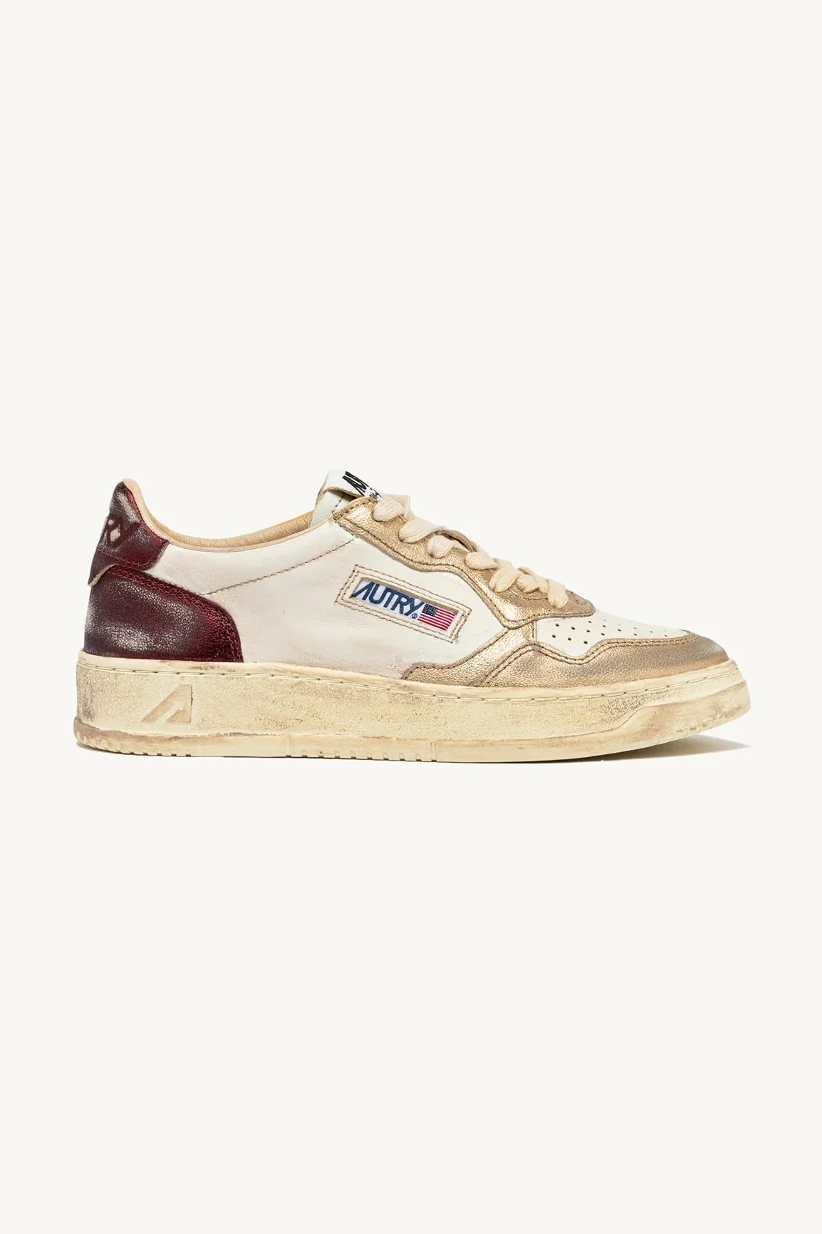 Tenis Sup Vintage Low Metal Leat Mujer