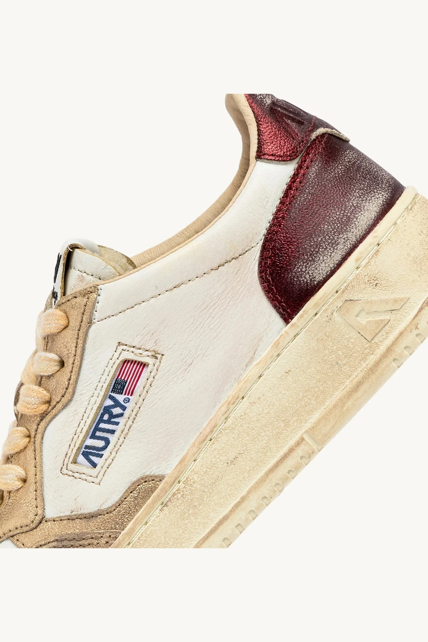 Tenis Sup Vintage Low Metal Leat Mujer - Image 4