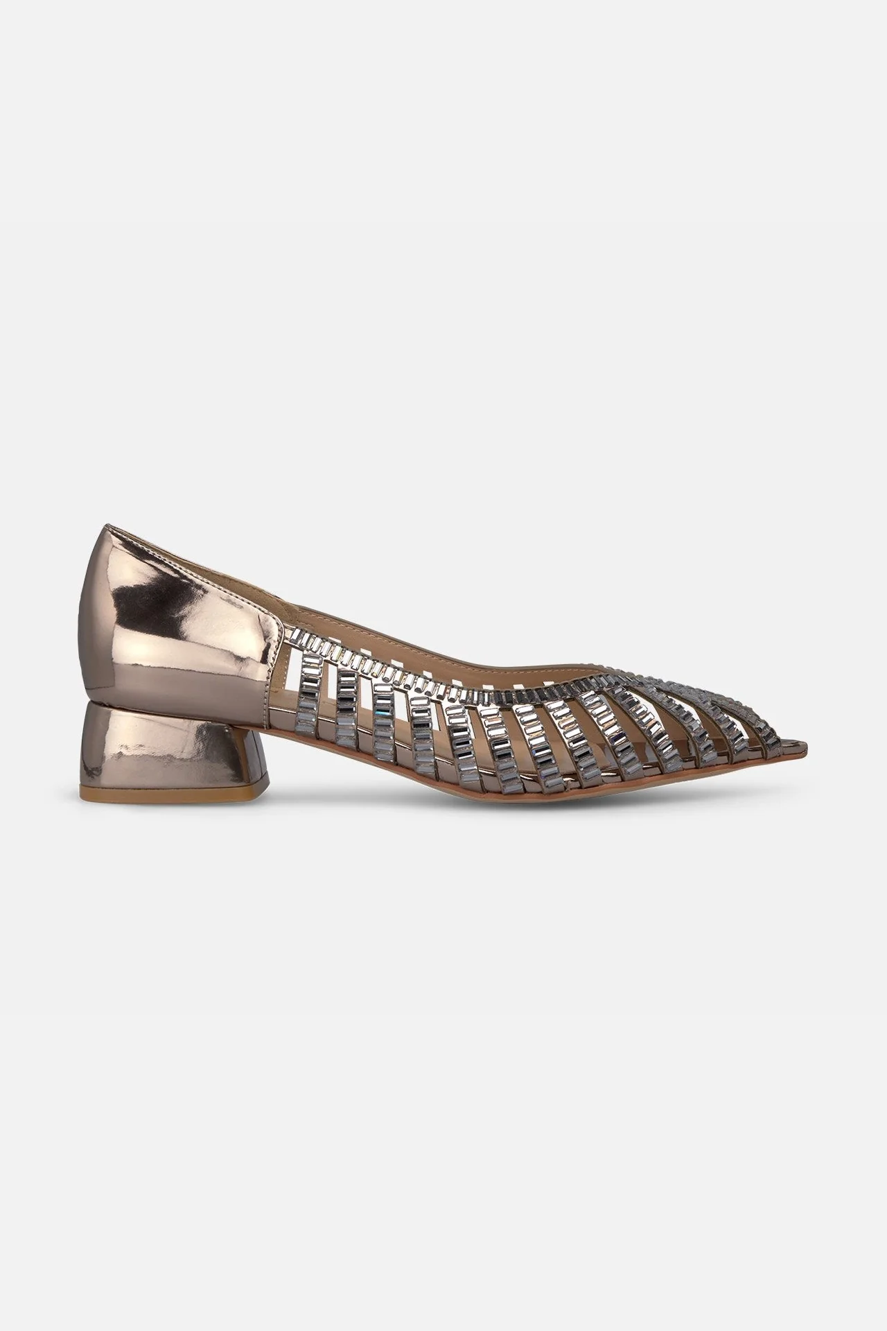 Zapato Plano Efecto Espejo